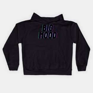 BIG MOOD -neon Kids Hoodie